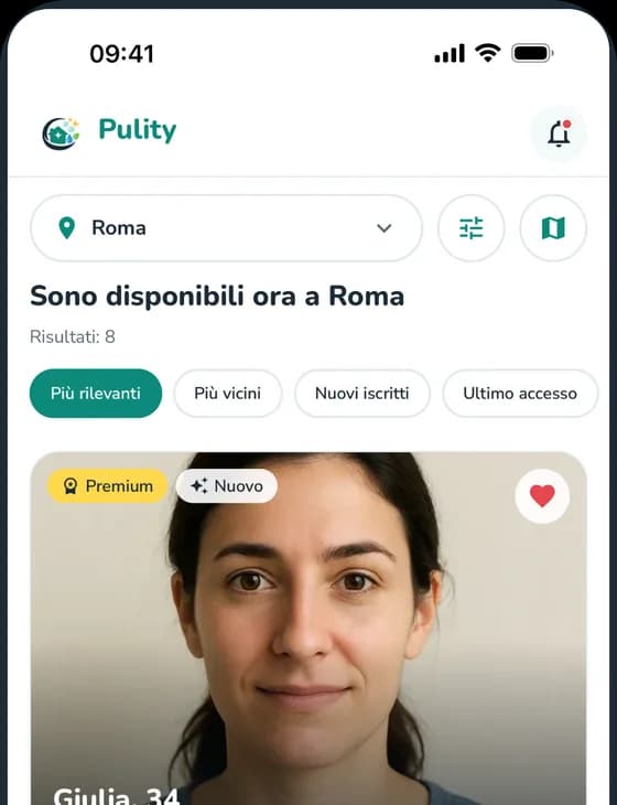 La ricerca dell'app: profili vicino a te
